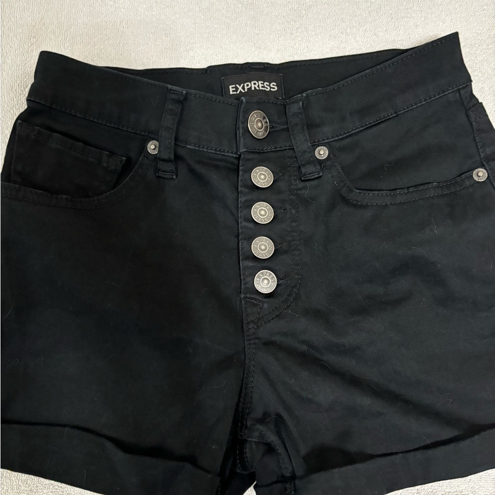 Express Button Up Shorts - Picture 3 of 11